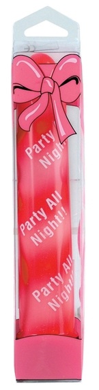 Бело-красный вибратор PARTY ALL NIGHT - California Exotic Novelties