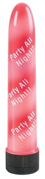 Бело-красный вибратор PARTY ALL NIGHT - California Exotic Novelties