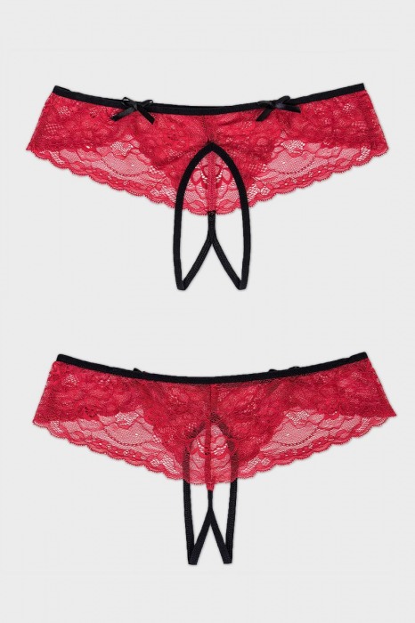 Кружевные трусики с пикантным вырезом - Erolanta купить с доставкой
