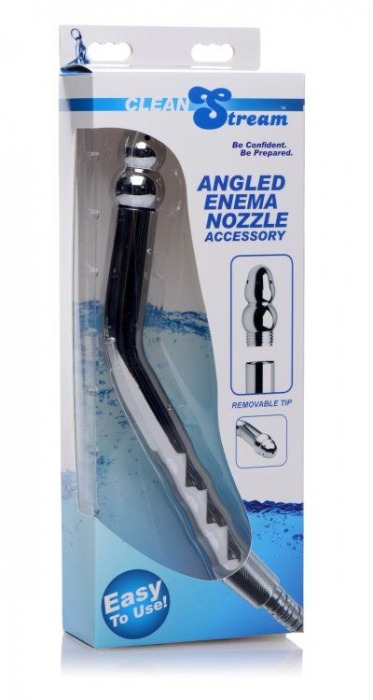 Сопло для анального душа Angled Enema Nozzle - XR Brands - купить с доставкой в Москве
