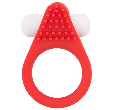 Красное эрекционное кольцо LIT-UP SILICONE STIMU RING 1 RED - Dream Toys - в Москве купить с доставкой