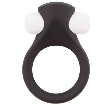 Чёрное эрекционное виброкольцо LIT-UP SILICONE STIMU RING 2 BLACK - Dream Toys - в Москве купить с доставкой