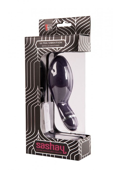 Фиолетовый яйцевидный вибратор SASHAY VIBRATOR EGG - 14 см. - Dream Toys