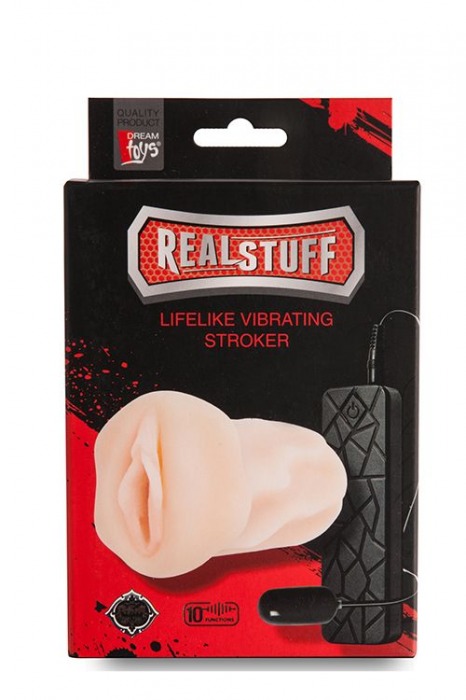 Мастурбатор-вагина REALSTUFF VIBRATING MASTURBATOR PUSSY с вибрацией - Dream Toys - в Москве купить с доставкой