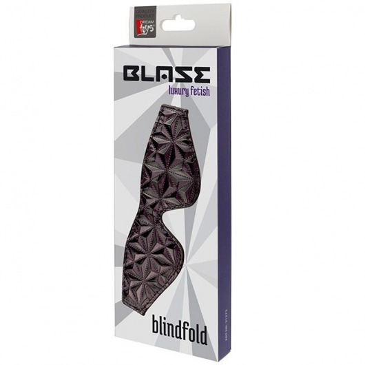Фиолетово-черная маска BLAZE BLINDFOLD PURPLE - Dream Toys - купить с доставкой в Москве
