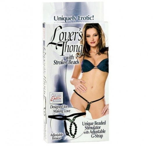 Любовные трусики с бусинами LOVER - California Exotic Novelties