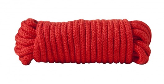 Красная хлопковая верёвка Bondage Rope 16 Feet - 5 м. - Blush Novelties - купить с доставкой в Москве