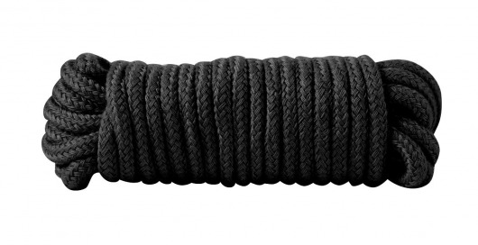 Чёрная хлопковая верёвка Bondage Rope 16 Feet - 5 м. - Blush Novelties - купить с доставкой в Москве