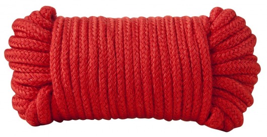 Красная хлопковая верёвка Bondage Rope 33 Feet - 10 м. - Blush Novelties - купить с доставкой в Москве