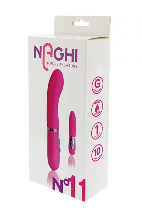 Розовый вибратор для G-стимуляции NAGHI NO.11 - 17 см. - Tonga