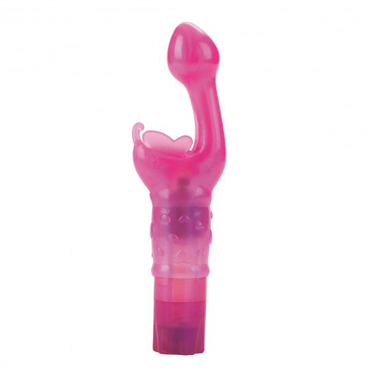 Розовый массажер BUTTERFLY KISS для G-стимуляции - California Exotic Novelties