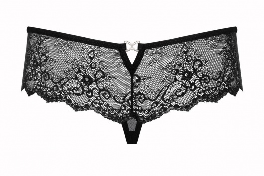 Кружевные трусики Merossa с украшением сзади - Obsessive купить с доставкой