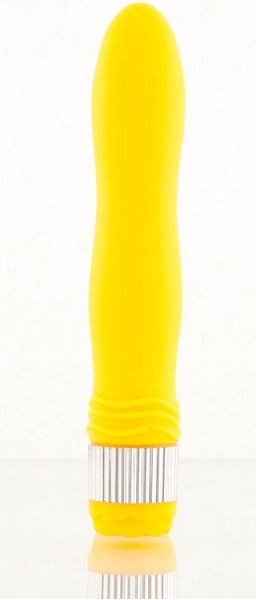 Желтый водонепроницаемый вибратор - 21,5 см. - Sexus