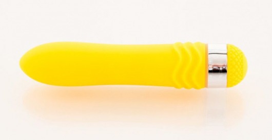 Желтый водонепроницаемый вибратор - 14 см. - Sexus