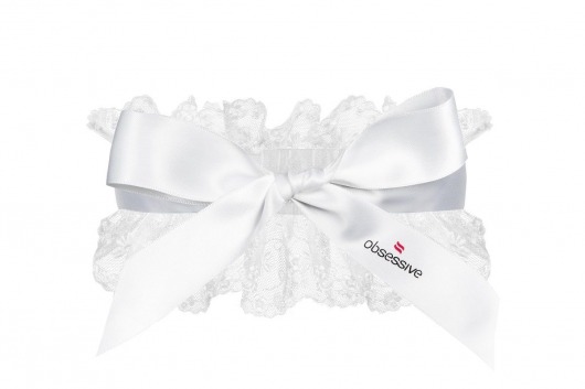 Белая маска на глаза Etheria с кружевами по краю - Obsessive - купить с доставкой в Москве