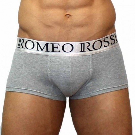 Хлопковые трусы-боксеры с надписью на резинке - Romeo Rossi купить с доставкой