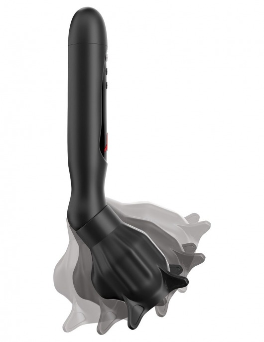 Чёрный вибростимулятор для головки члена с эффектом всасывания Vibrating Roto-Sucker - Pipedream - в Москве купить с доставкой