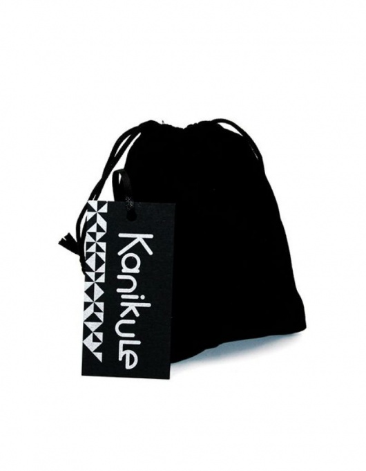 Серебристая алюминиевая анальная пробка с темно-фиолетовым кристаллом - 6 см. - Kanikule - купить с доставкой в Москве