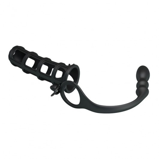 Насадка на пенис со съемным анальным стимулятором Hercules intence anal stimulation - Baile - в Москве купить с доставкой