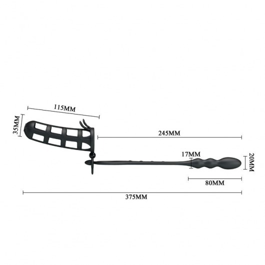 Насадка на пенис со съемным анальным стимулятором Hercules intence anal stimulation - Baile - в Москве купить с доставкой