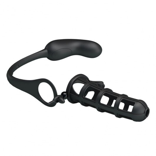 Насадка со съемным вибростимулятором простаты Hercules Penis Sneath - Baile - в Москве купить с доставкой