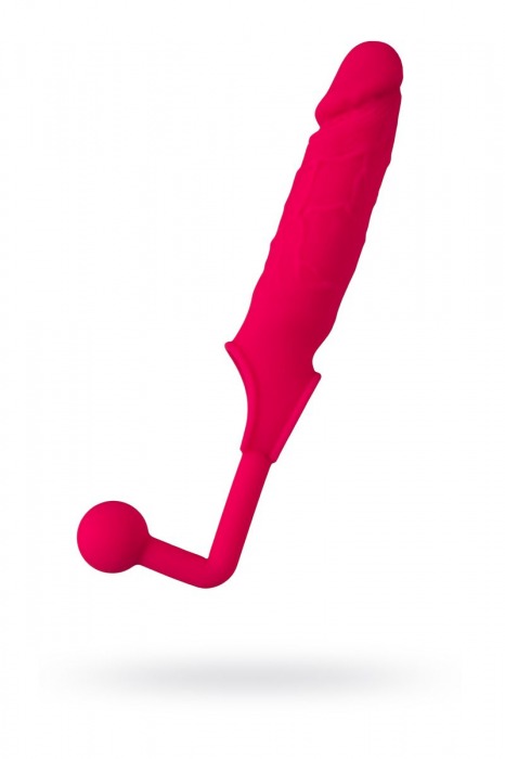 Розовая насадка на пенис с анальной втулкой-шаром - POPO Pleasure - в Москве купить с доставкой