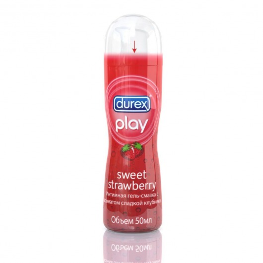 Интимная гель-смазка DUREX Play Sweet Strawberry с ароматом сладкой клубники - 50 мл. - Durex - купить с доставкой в Москве