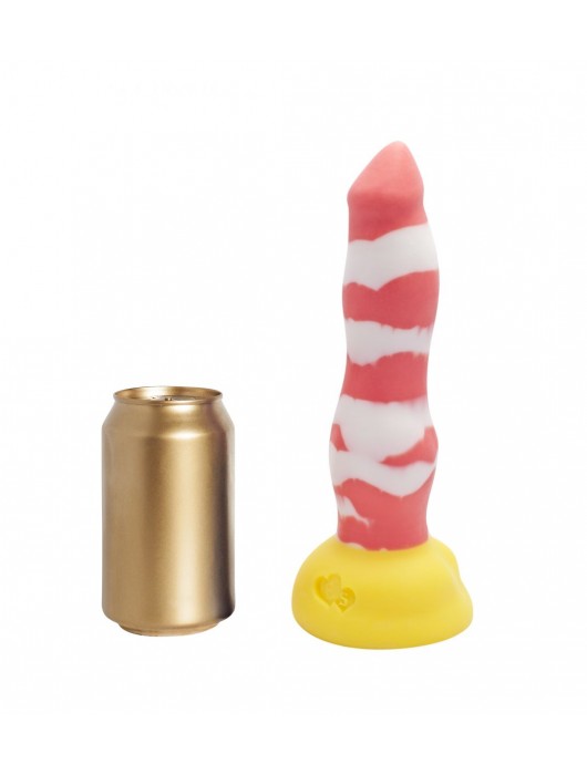 Красно-белый фаллоимитатор  Лис Medium  - 24 см. - Erasexa - купить с доставкой в Москве