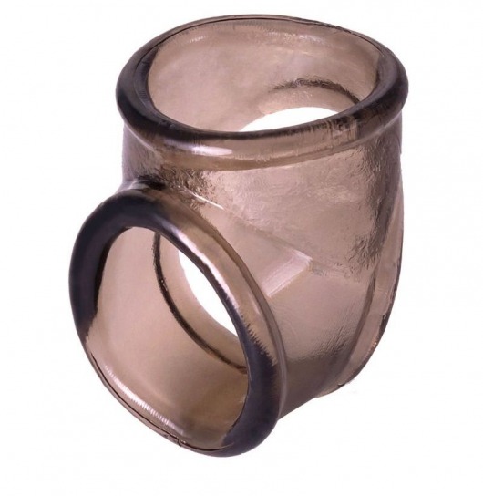 Дымчатое эрекционное кольцо с фиксацией мошонки - ToyFa - в Москве купить с доставкой