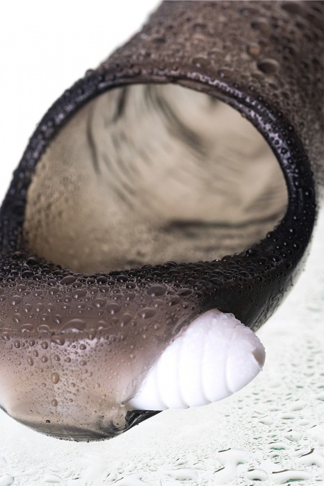 Закрытая дымчатая насадка Toyfa XLover с подхватом - 15,5 см. - ToyFa - в Москве купить с доставкой