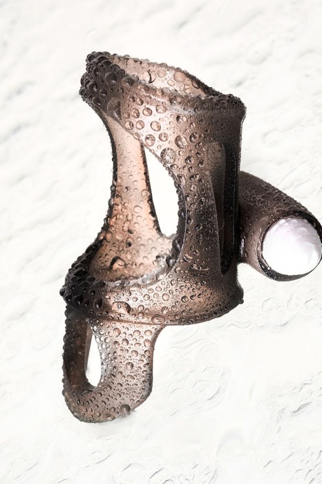 Дымчатая насадка на пенис Toyfa XLover с вибропулей - ToyFa - в Москве купить с доставкой