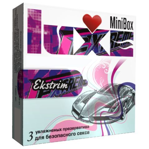 Ребристые презервативы Luxe Mini Box Экстрим - 3 шт. - Luxe - купить с доставкой в Москве