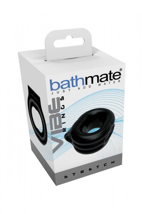Чёрное эрекционное виброкольцо Stretch - Bathmate - в Москве купить с доставкой