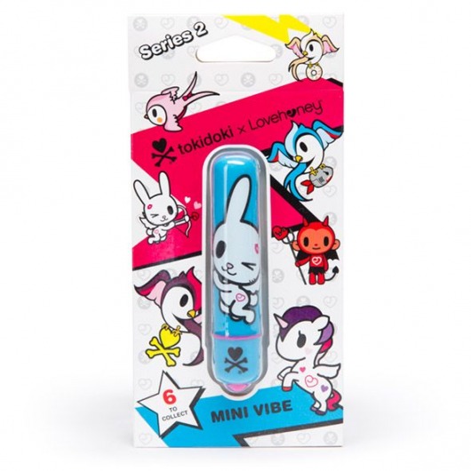 Голубая вибропуля с зайчиком MINI BULLET VIBRATOR BLUE HONEY BUNNY - Tokidoki