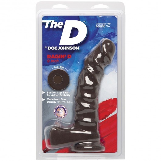 Коричневый фаллоимитатор The D Ragin  D 9  Chocolate - 22,86 см. - Doc Johnson
