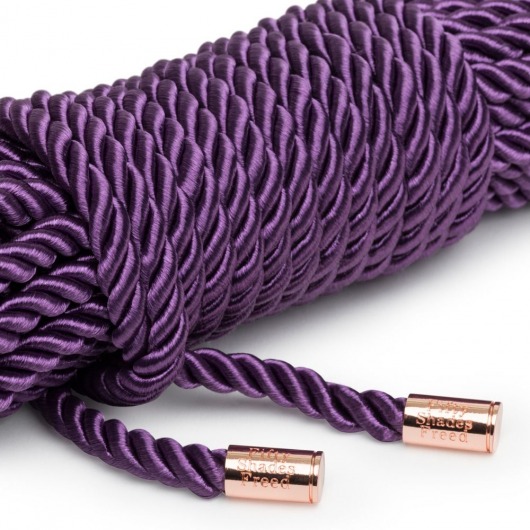 Фиолетовая веревка для связывания Want to Play? 10m Silky Rope - 10 м. - Fifty Shades of Grey - купить с доставкой в Москве