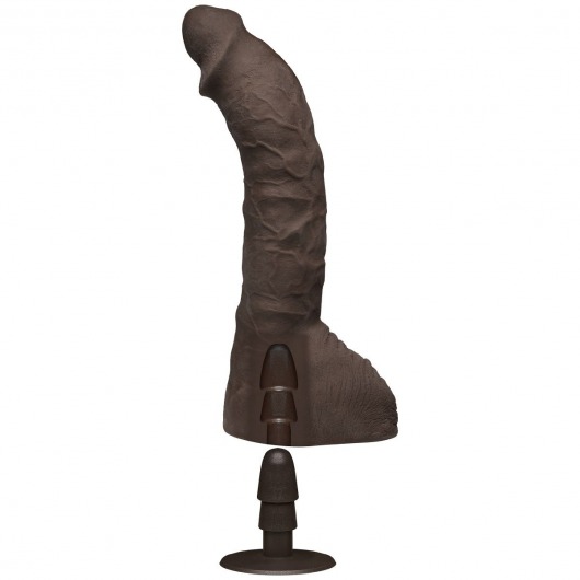 Коричневый фаллоимитатор-гигант Prince Yahshua ULTRASKYN 10.5” Cock with Removable Vac-U-Lock Suction Cup - 27,4 см. - Doc Johnson