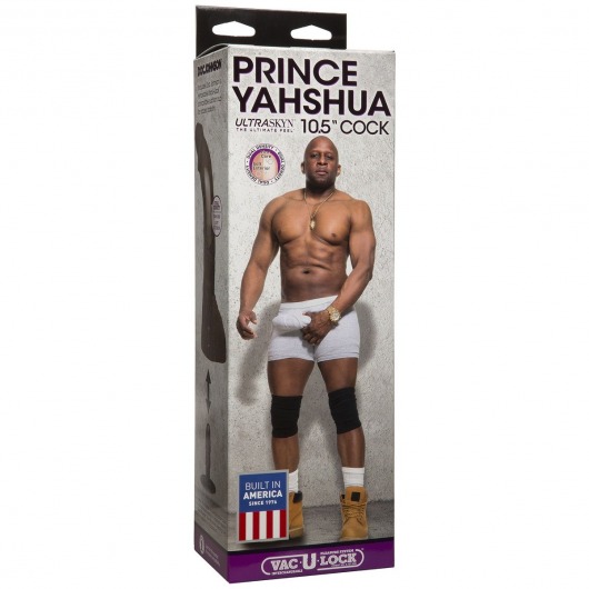 Коричневый фаллоимитатор-гигант Prince Yahshua ULTRASKYN 10.5” Cock with Removable Vac-U-Lock Suction Cup - 27,4 см. - Doc Johnson