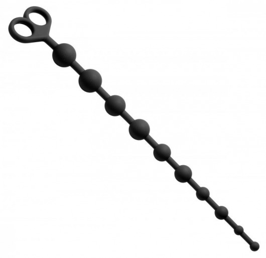 Анальные бусы Captivate Me 10 Bead Silicone Anal Beads - 34 см. - XR Brands