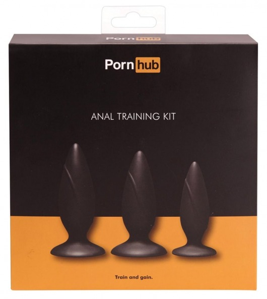 Набор из 3 анальных пробок Anal Training Kit - Pornhub