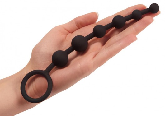 Чёрная анальная цепочка Anal Beads - 20,5 см. - Pornhub