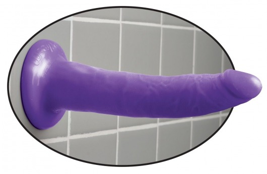 Фиолетовый фалоимитатор 7  Slim Dillio - 19,7 см. - Pipedream