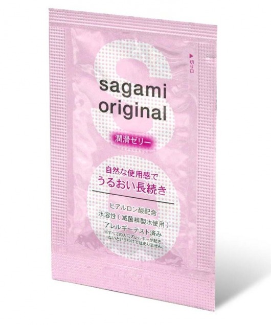 Пробник гель-смазки на водной основе Sagami Original - 3 гр. - Sagami - купить с доставкой в Москве
