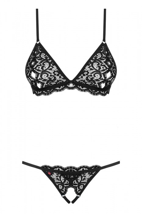 Смелый комплект из нежного кружева - Obsessive купить с доставкой