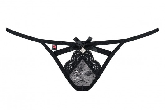 Аккуратные трусики-стринги с цветочным узором - Obsessive купить с доставкой