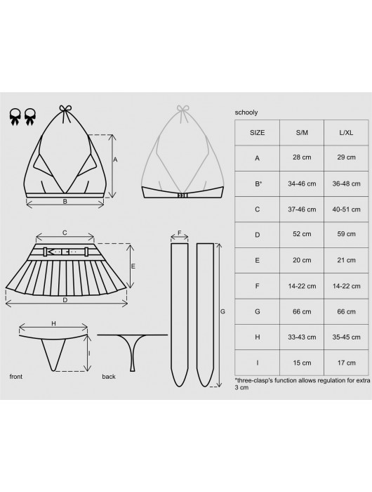 Игровой костюм школьницы Schooly - Obsessive купить с доставкой