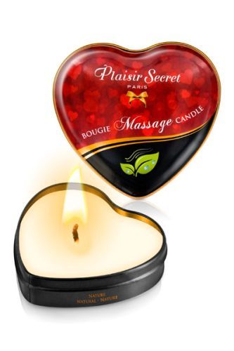 Массажная свеча с нейтральным ароматом Bougie Massage Candle - 35 мл. - Plaisir Secret - купить с доставкой в Москве