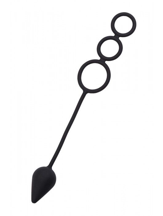 Тройное эрекционное кольцо с анальным хвостом Drop S-size - Erotist Adult Toys - в Москве купить с доставкой
