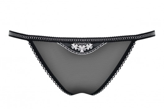 Полупрозрачные трусики с изысканной вышивкой - Obsessive купить с доставкой