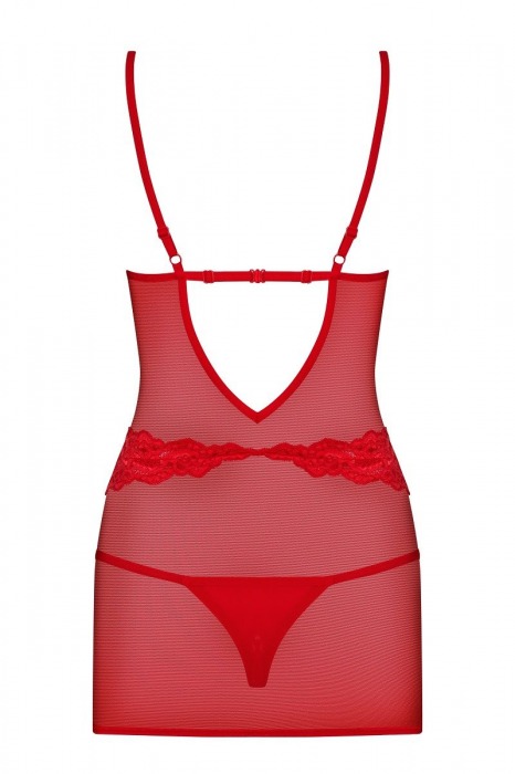 Соблазнительная сорочка с красивыми линиями декольте - Obsessive купить с доставкой